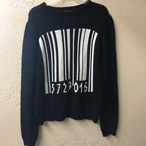 Forever 21 barcode sweater